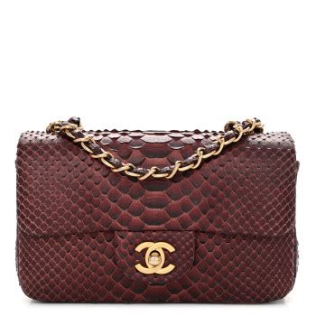 chanel mini burgundy interior|CHANEL Snakeskin Mini Rectangular Flap Burgundy.